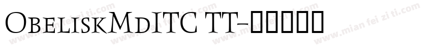 ObeliskMdITC TT字体转换
